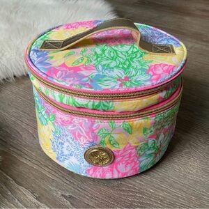 Lilly Pulitzer Cosmetic Case - Pink, Yellow, Green